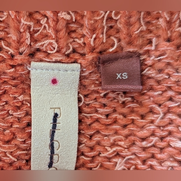 NWOT Anthropologie Pilcro light pink/tan boat neck, rugby style, split side - Picture 7 of 16